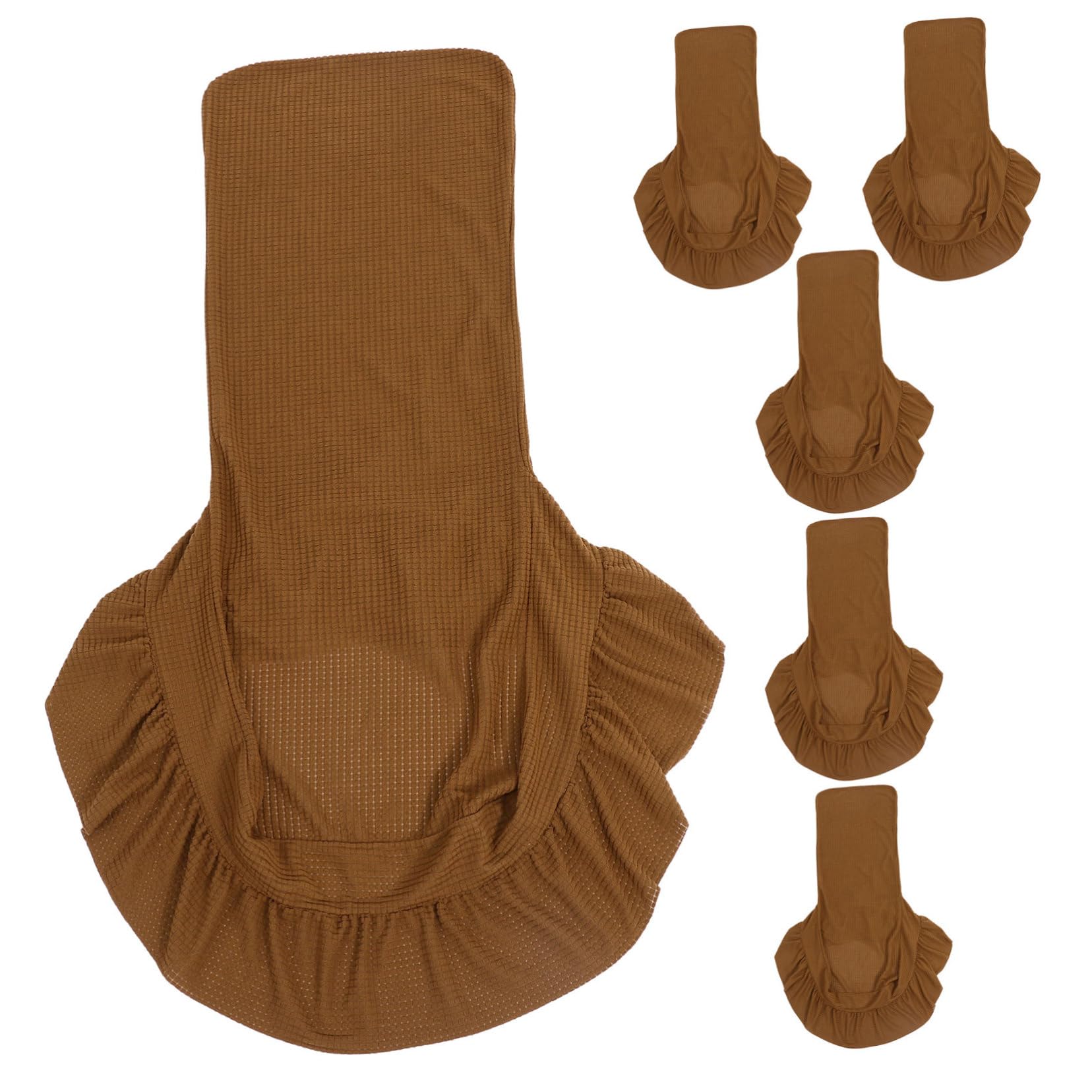 Lot de 6 housses de chaise extensibles et lavables imperméables pour cuisine et salon