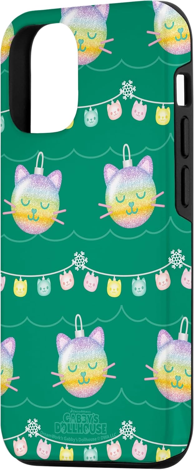 DreamWorks Gabby’s Dollhouse Cat Ornament Holiday AOP Case for iPhone 12/12 Pro