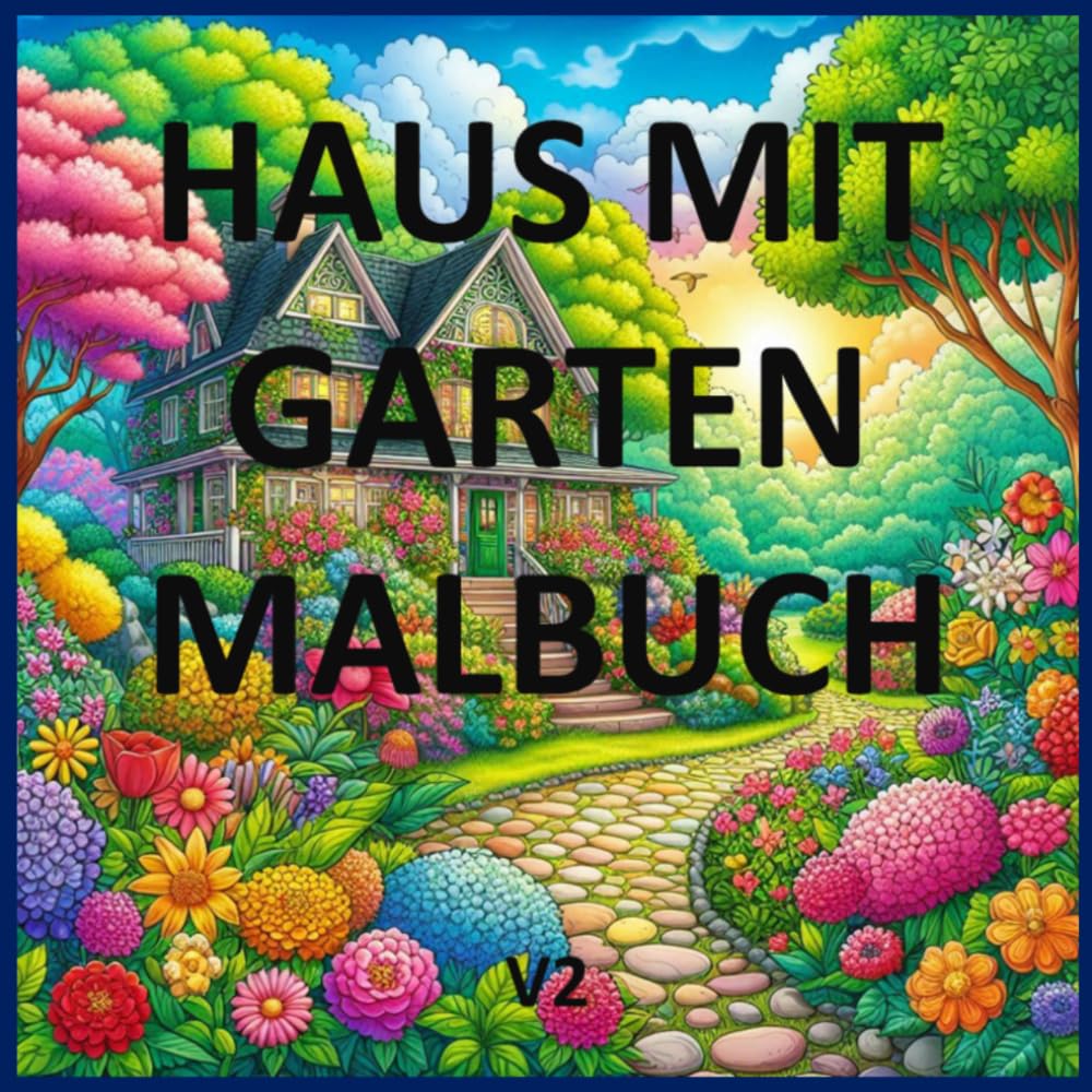 Haus mit Garten Malbuch V2