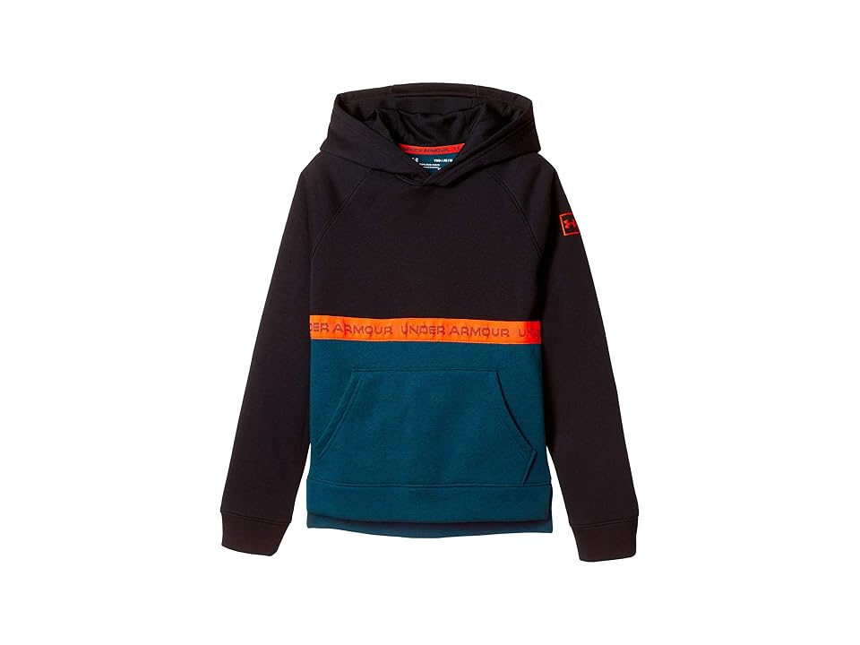 

Under Armour Kids Baseline Hoodie (Big Kids) (Techno Teal/Magma Orange) Boy's Sweatshirt