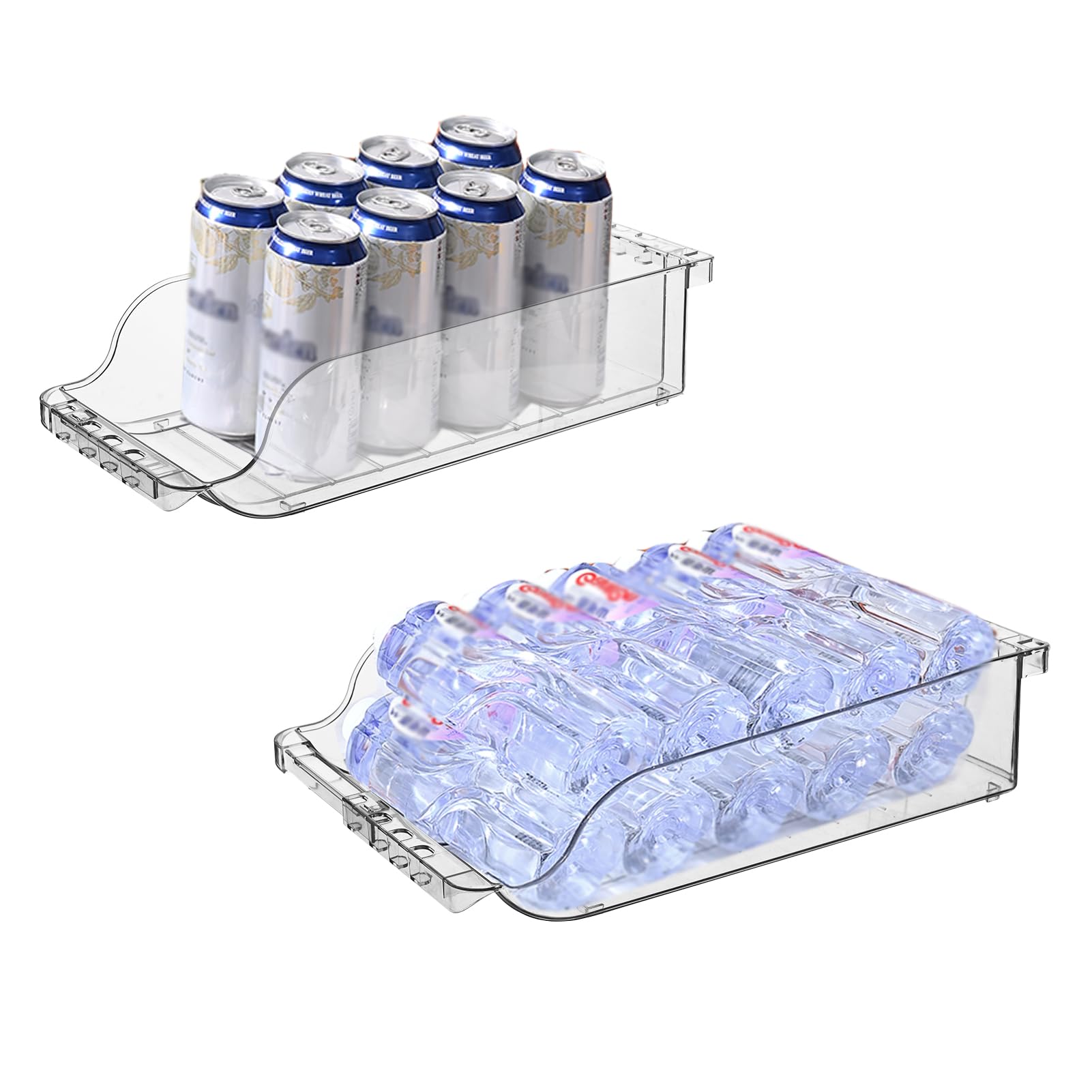 MINGZHE Refrigerator Can Storage Box,Soda Can Organizer Soda Can Dispenser for Refrigerator Can Organizer for Refrigerator Mini Fridge Shelf