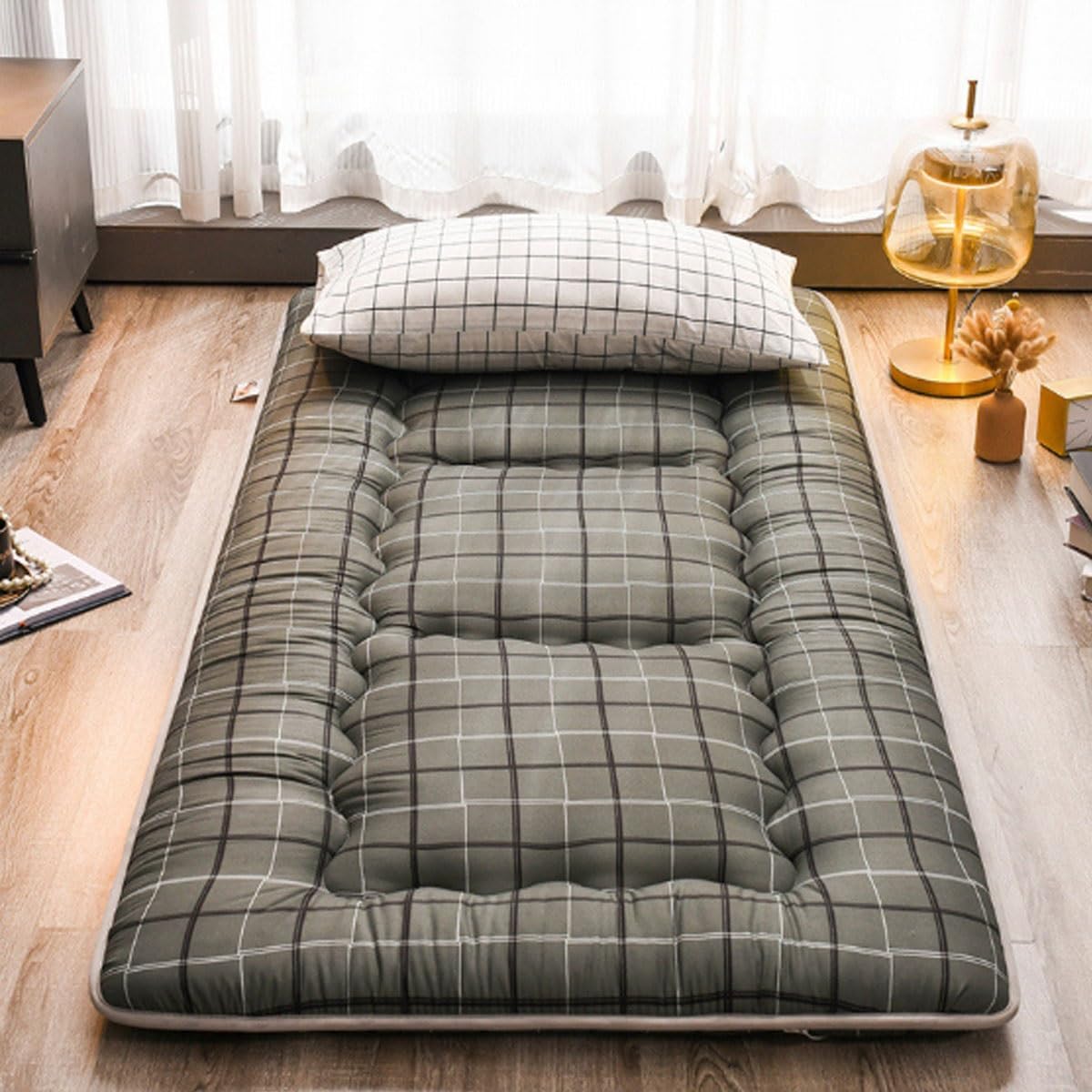 Thicken Floor Mattress Soft Folding Portable Mattress Double Single Japanese Futons,Futons Camping Car Thicken for Guest Bed Mattress,Japanese Tatami Roll Mat Foldable Queen Mattress (Color : G, Siz