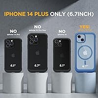 Vista 567 de Miracase - Funda magnética para iPhone 13 Pro Max de 6.7 pulgadas (compatible con MagSafe), transparente, completo, protector de pantalla de vidrio