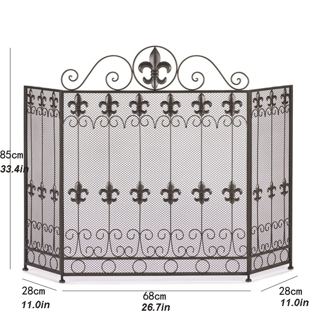 Schermi per Caminetti di Guardia Black Panel Schermo Antincendio For La Casa Fire Guardrail Soggiorno In Ferro Embedded Caminetto Schermo Schermo Decorativo Schermo Partizione Accessori per Caminetti