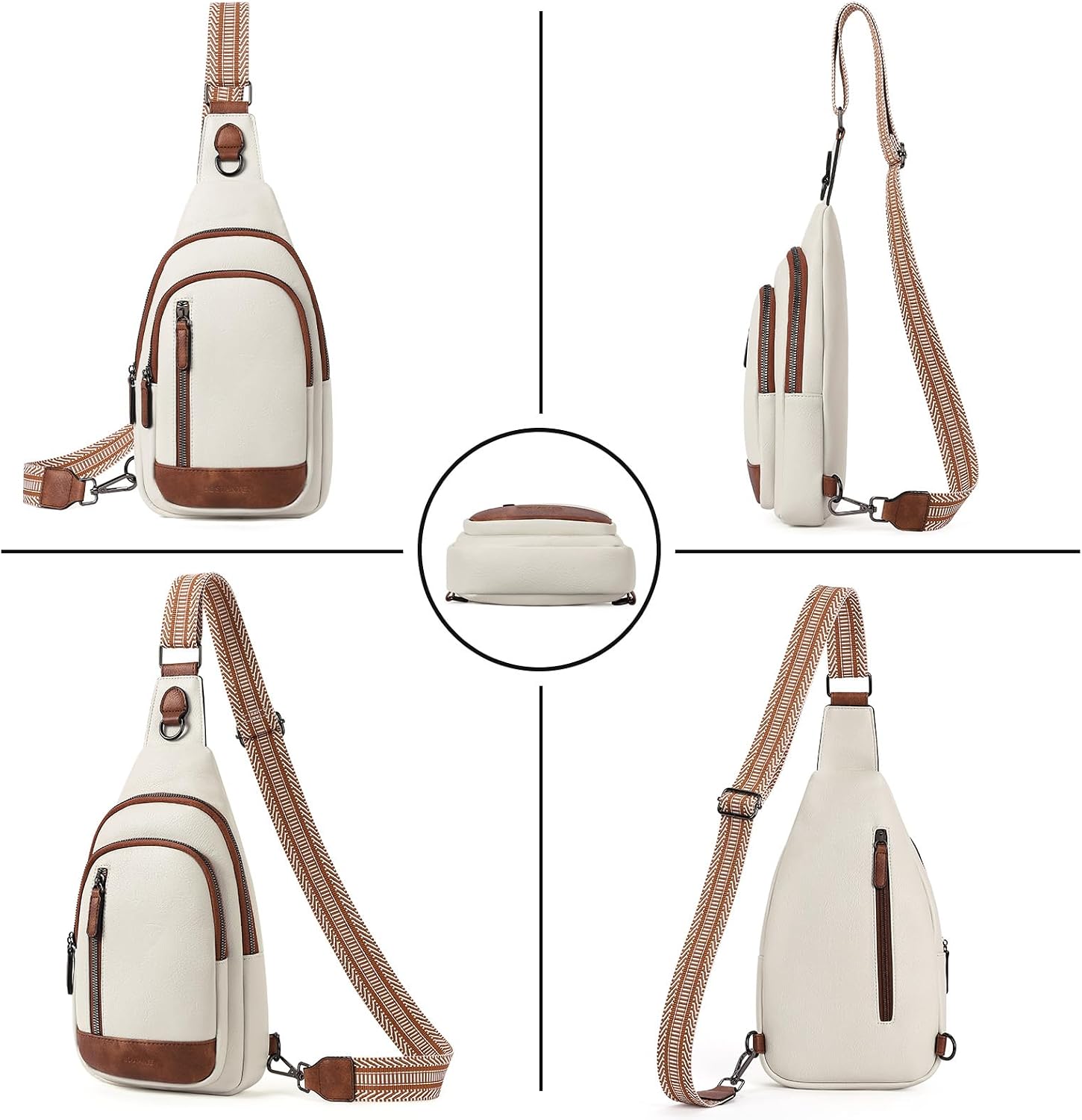 Bostanten Bolsa de Ombro Feminina Pequena, Bolsa Transversal em Couro Sintético Resistente à Água, Mini Tiracolo com Compartimentos e Bolso Antifurto, Compatível com iPad 9,7'' Bostanten Bolsa de Ombro Feminina Pequena, Bolsa Transversal em Couro Sintético Resistente à Água, Mini Tiracolo com Compartimentos e Bolso Antifurto, Compatível com iPad 9,7''