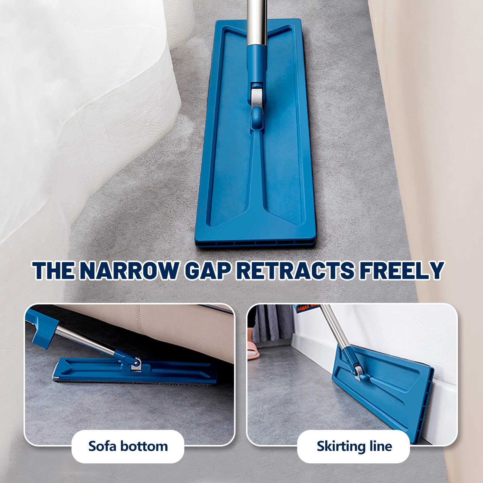 Balai Serpillère à Quatre Feuilles,Vadrouille De Nettoyage Rotatif à