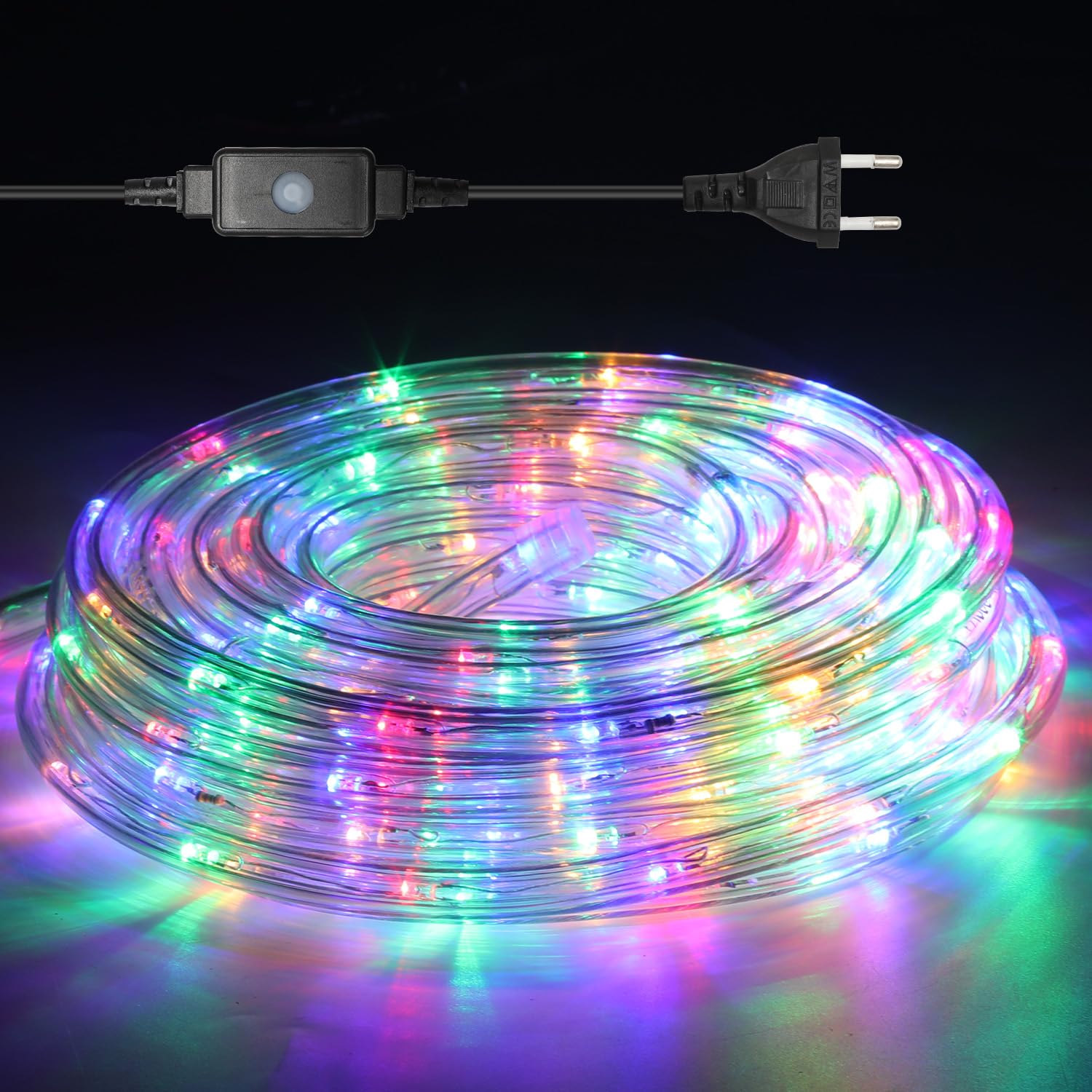 Lichterschlauch Lichtschlauch Lichterkette 30M LED-Lichtschlauch 720 LEDs mit Timer und 8 Modi für Garten Party Hochzeit Weihnachten Deko (Bunt)