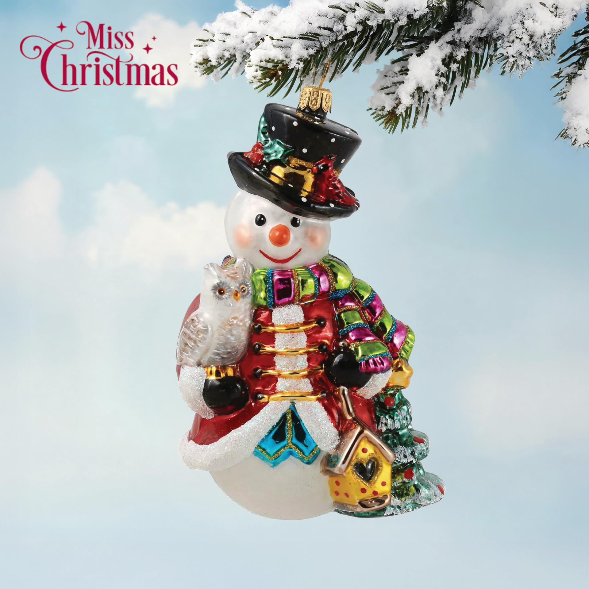 Amazon.com: Miss Christmas 2025 Collection Fancy Snowman Blown