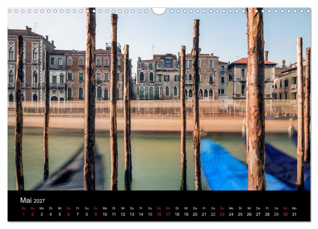 CALVENDO - Venedig - Facetten einer Lagunenstadt (Wandkalender 2027 DIN A3 quer), Monatskalender: Die historische Lagunenstadt an der Adria mit all seinen Facetten