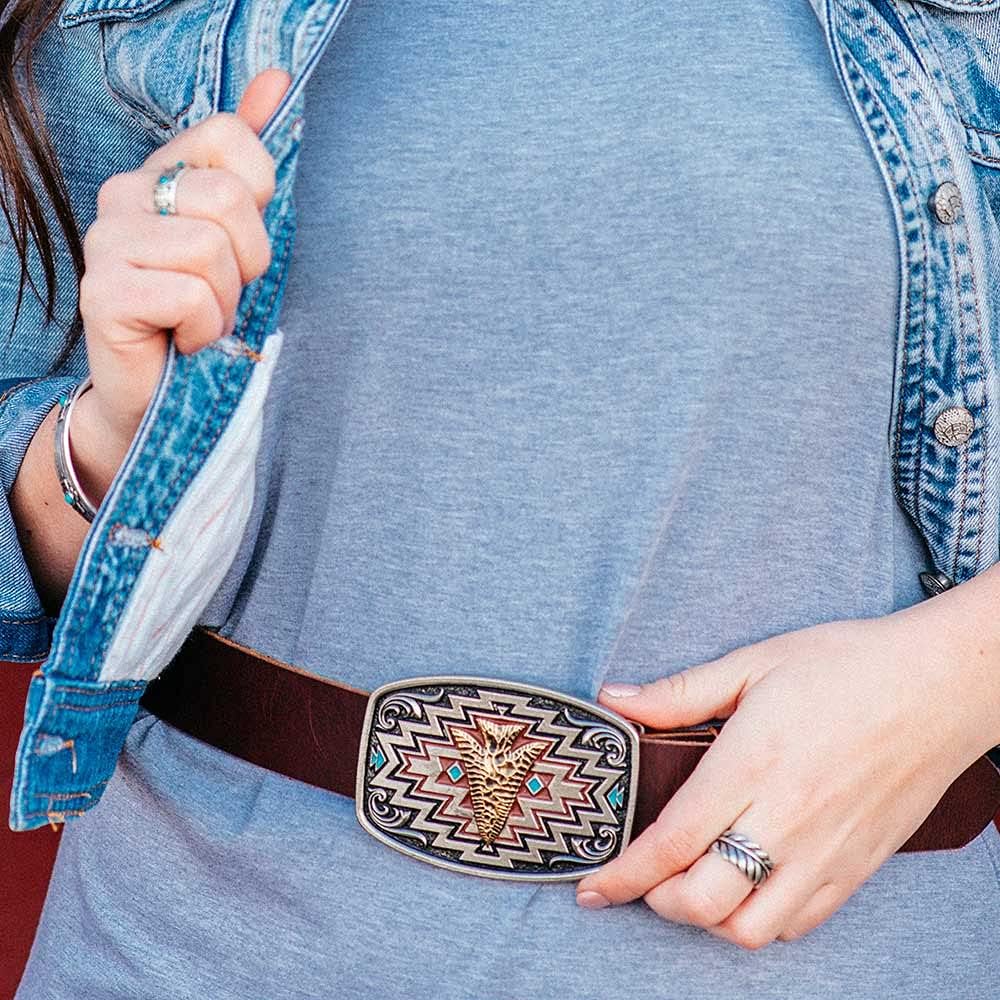Montana Silversmiths Women's Center Of It All Arrow Belt Buckle - A872