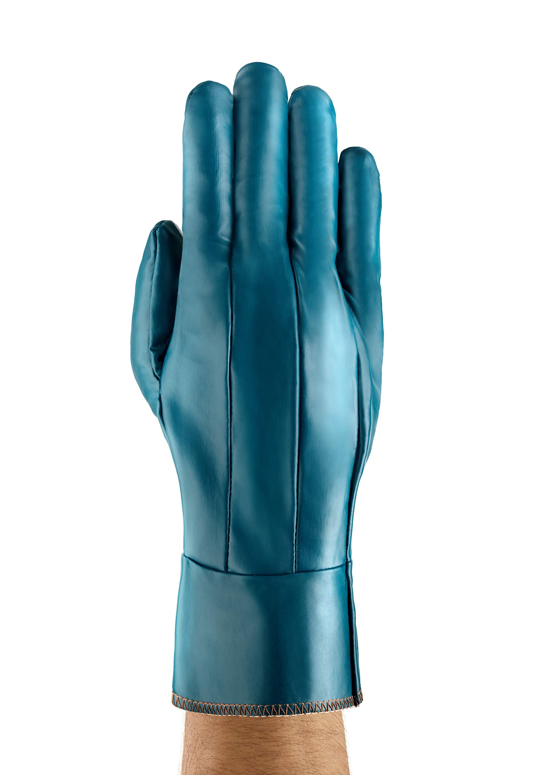 Ansell Hynit 32-800 Gants de Travail Imperméables Résistants à l’Abrasion, Gants de Protection Oléofuges, Sécurité Industrie, Chantier, Construction, Travaux Lourds, Homme Femme, Taille L (12 Paires)