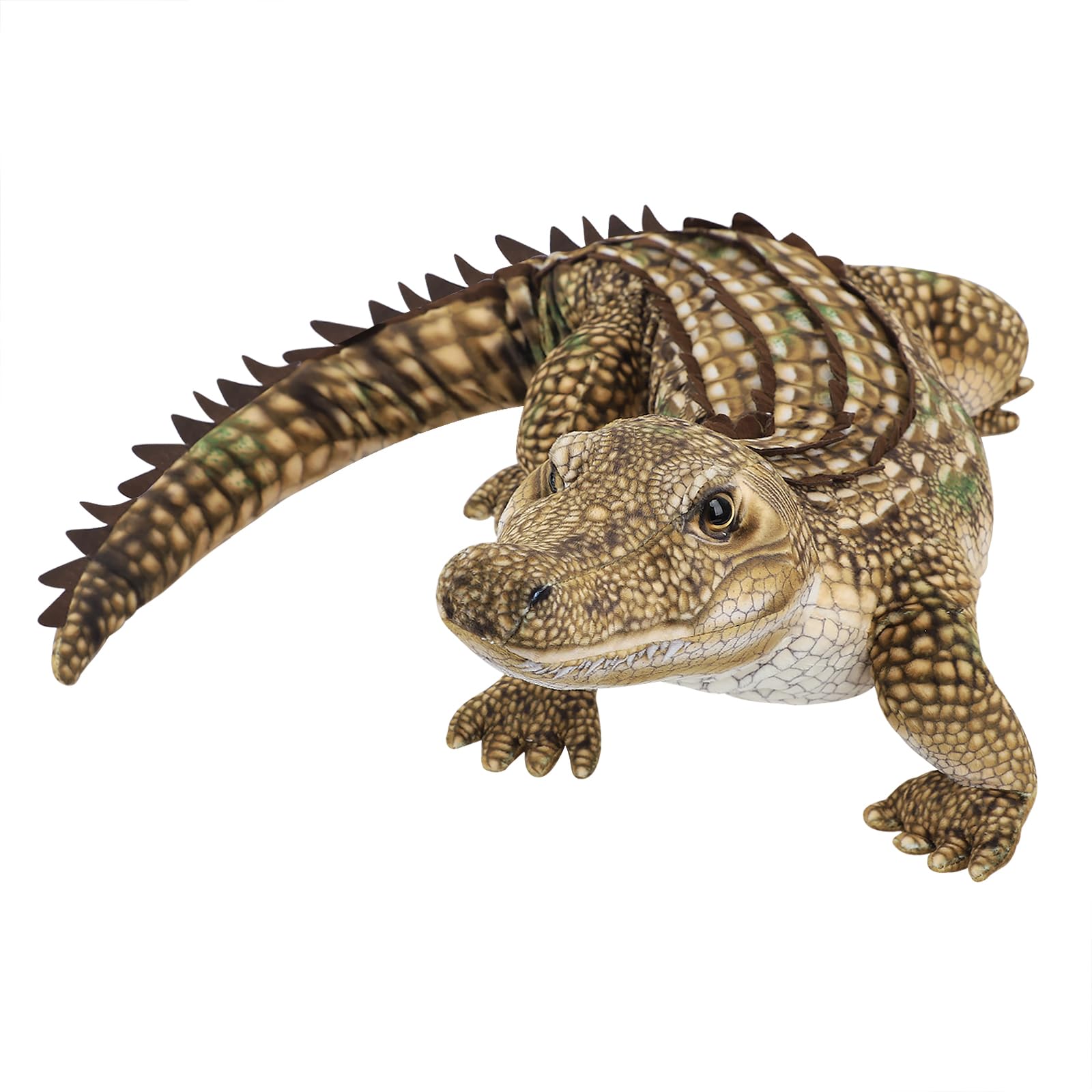 IPENNY Realistic Crocodile Doll Soft Stuffed Animals Toy Sleeping Buddy Pillow Snuggly Playtime Companions for Kids Zoo Souvenir Dolls Children's Day Gifts,96CM/37.8IN (Brown) - Image 2