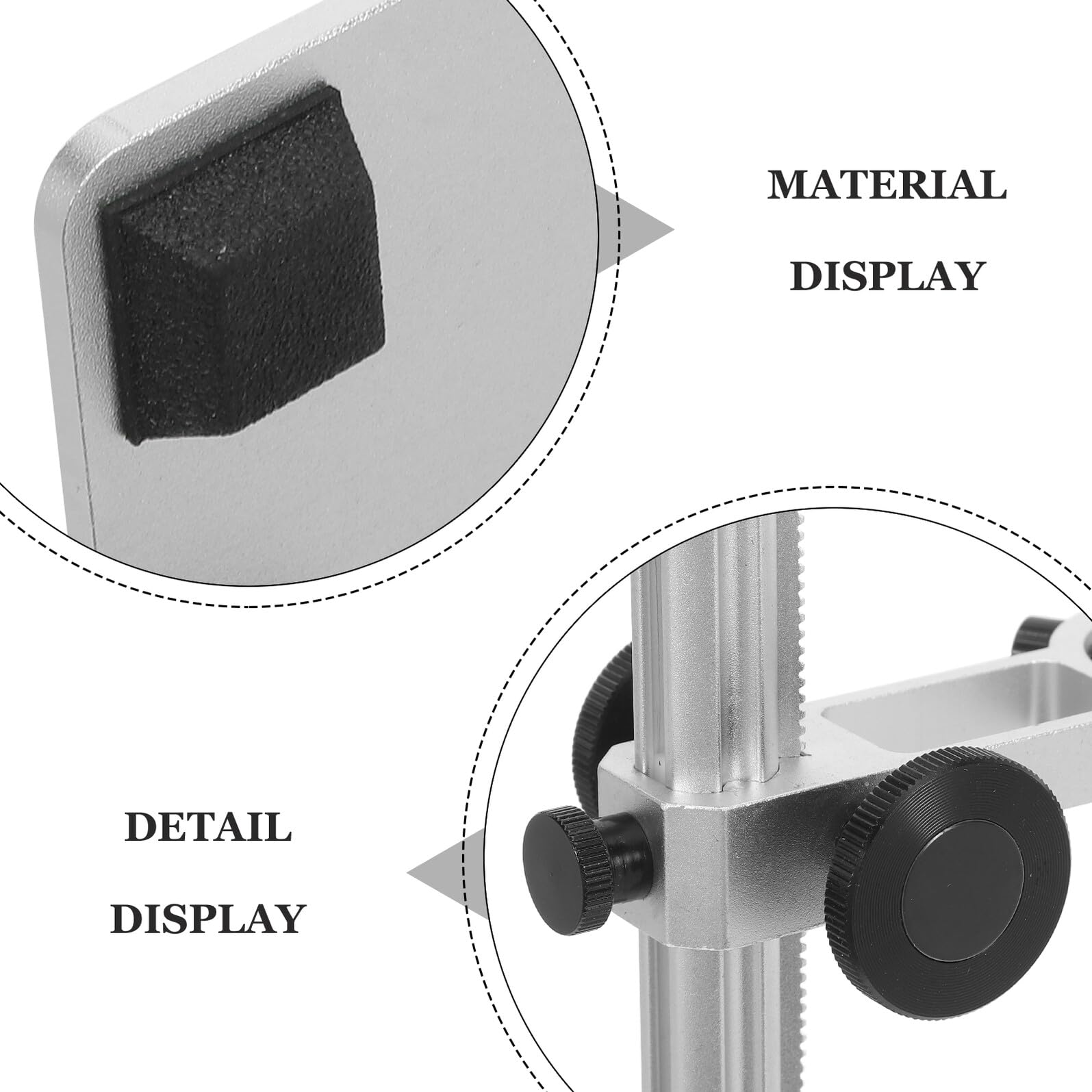 Regulowany Stojak Do Mikroskopu Ze Stopu Aluminium Podnoszony Uchwyt Statyw Do Cyfrowego Mikroskopu USB Precyzyjna dla Wygody Użytkownika