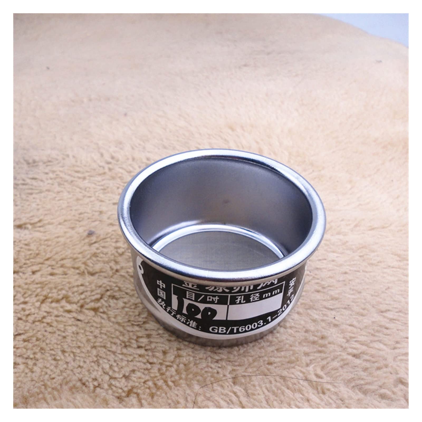 Tamiz de Laboratorio, Malla del diámetro 10-600 de la farmacopea los 5cm del Marco de Chrome del Sus 304 del tamiz de la Prueba de Laboratorio(600 Mesh(0.026mm))