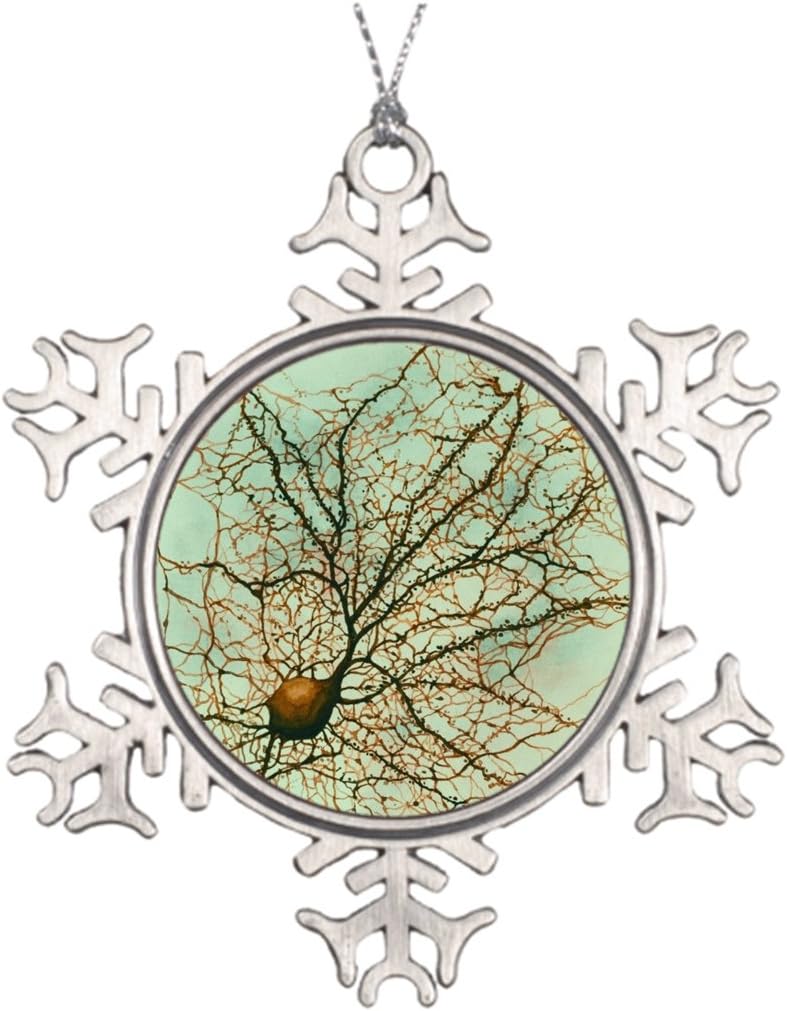 Tree Branch Decoration hippocampal neuron - Pin Big Snowflake Ornaments