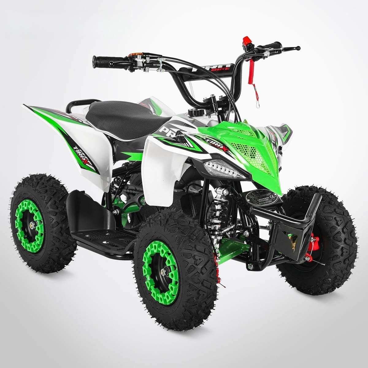 Pocket Quad TIRAX 49 - Mini Quad Enfant 50cc - Vert et blanc