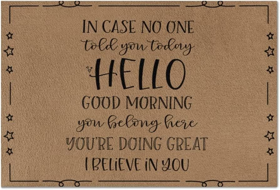in Case No One Told You Today Classroom Positivity Doormat, Classroom Decor Elementary, Classroom Welcome Sign, Classroom Doormat 16x24 inch