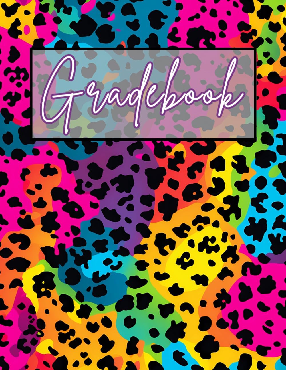 Large Grid Teacher Gradebook • Record, Attendance, Grade Book for Elementary, Middle, or High School Teachers • Large Print Squares: 8.5" x 11" (Large Print Gradebook Collection)