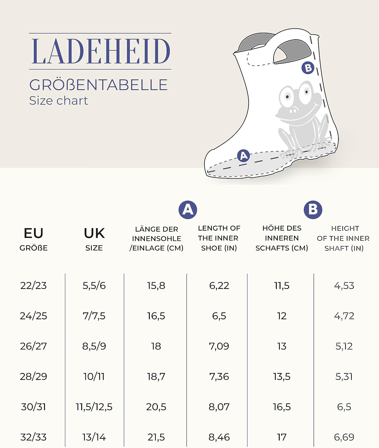 Ladeheid Eva federleichte Kinder Gummistiefel für Jungen und Mädchen Regenschuhe Bequeme und wasserdichte Regenstiefel Kinder LA-CA-01 - Image 7