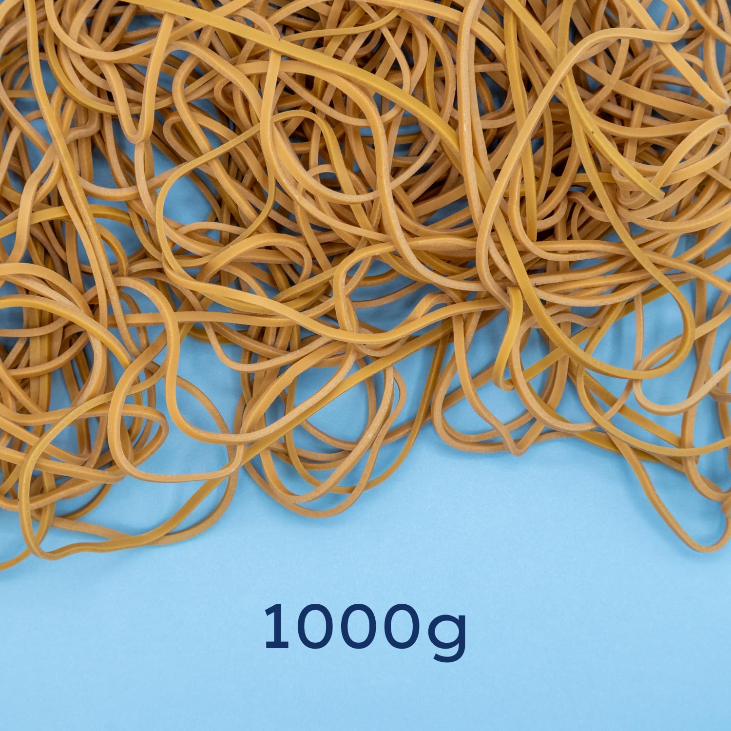 RAYLU PAPER - 100% naturalne gumowe elastyczne gumki, wytrzymałe i wielokrotnego użytku papeterii do biura i domu (120 Ø x 2 mm, 100g)