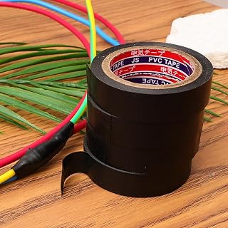 Electrical PVC Tapes Temperature Resistant Heat Black Insulating Tape Self Adhesive Electric Wire Protection Tapes (4Roll)