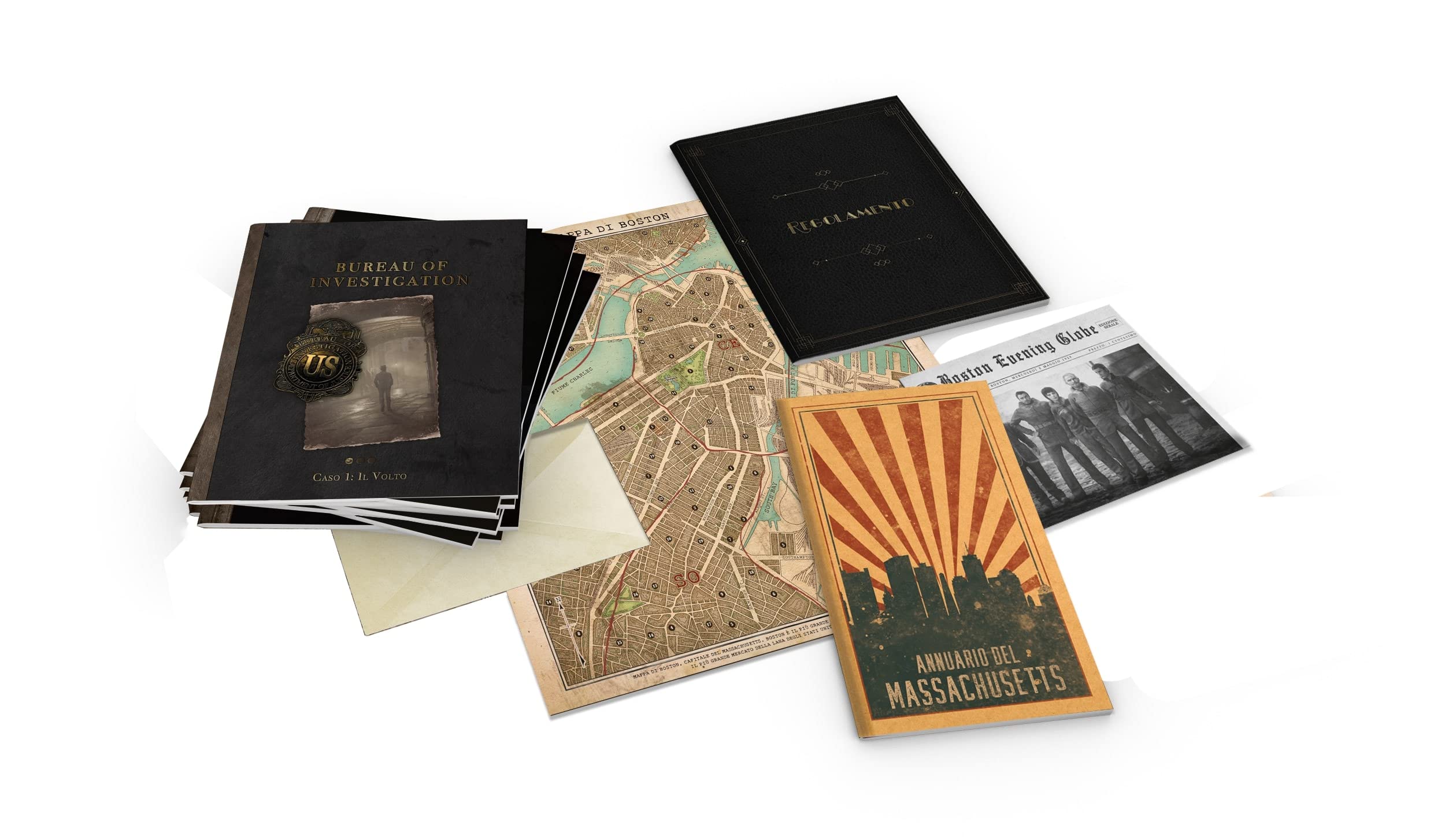 Asmodee - Sherlock Holmes Consulente Investigativo: Bureau of Investigation Indagini ad Arkham e Altrove - Gioco da Tavolo Investigativo, 1-8 Giocatori, 14+ Anni, Edizione in Italiano