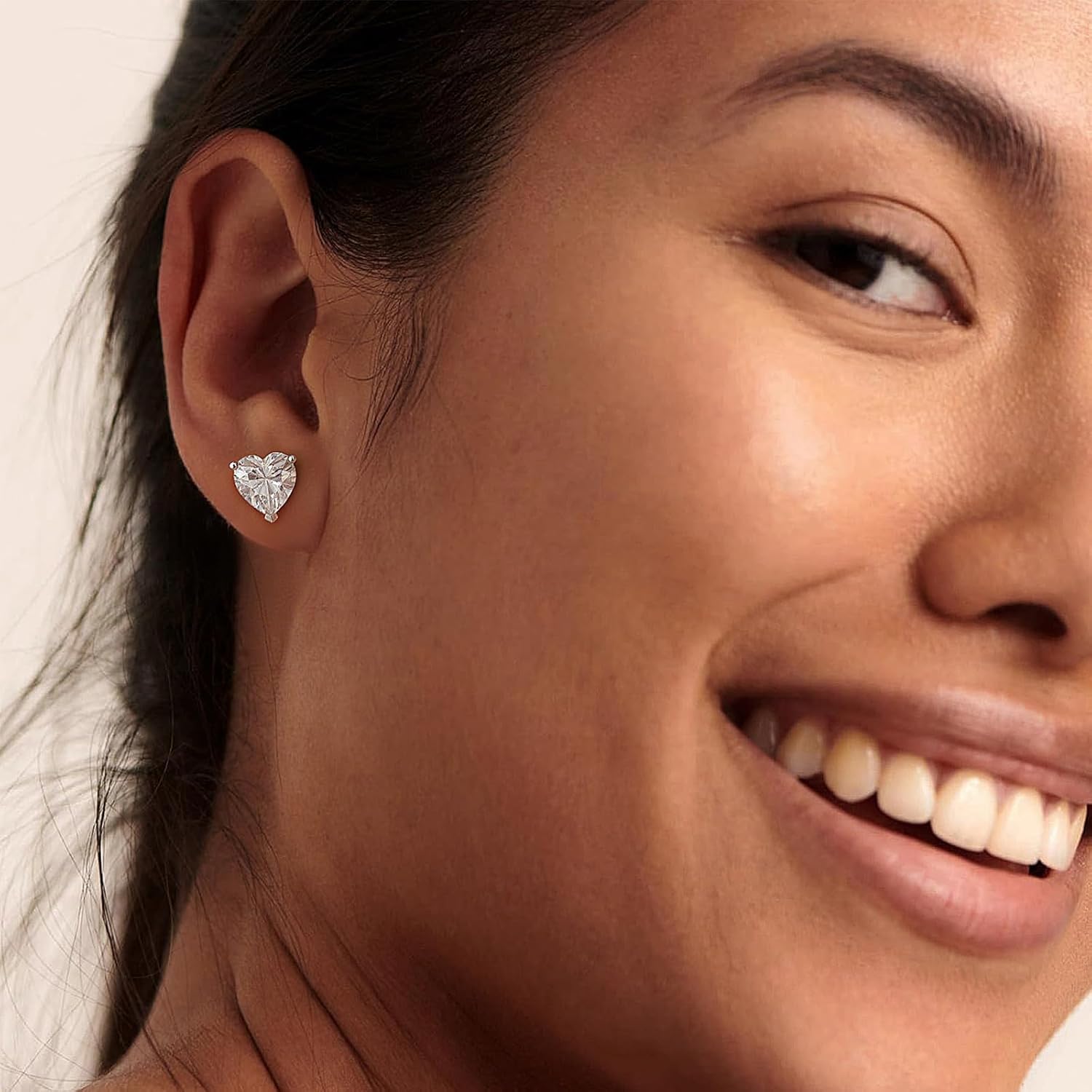 Brilliant Heart-cut/Oval-cut/Trillion-cut/Cushion-cut/Emerald-cut/Marquise-cut Stud, 925 Sterling Silver Cubic Zirconia Stud Earrings for Women Men - Image 5