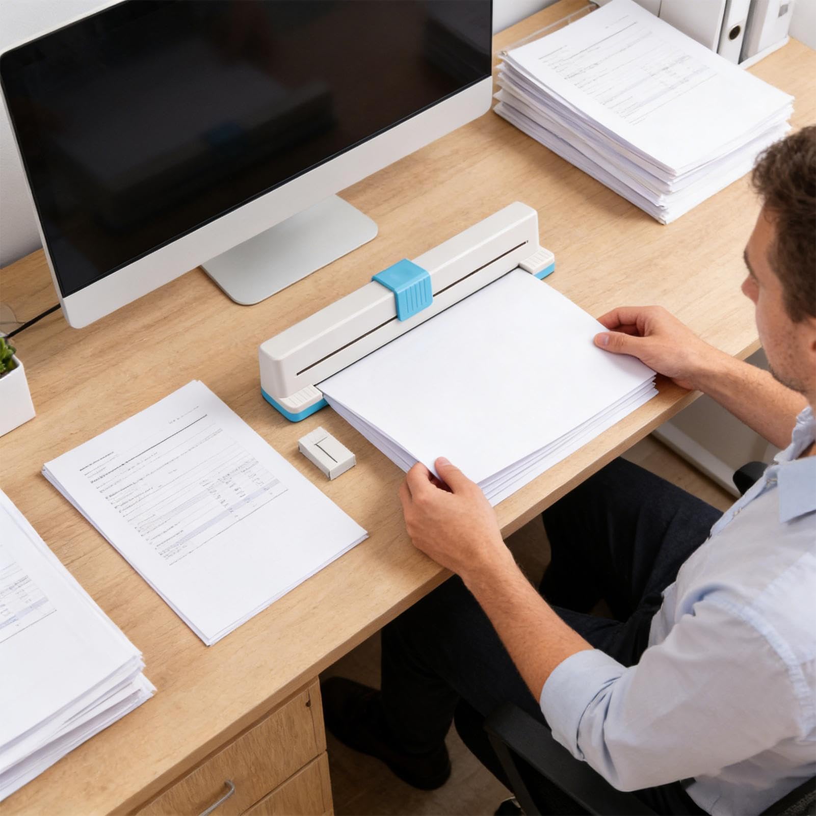 Perforator do papieru - Artykuły papiernicze rękodzielnicze na 5 arkuszy - Dziurkacz do luźnych kartek - Dla szkoły, domu, biura, notesów, dzienników, uczniów i studentów, dziewcząt,