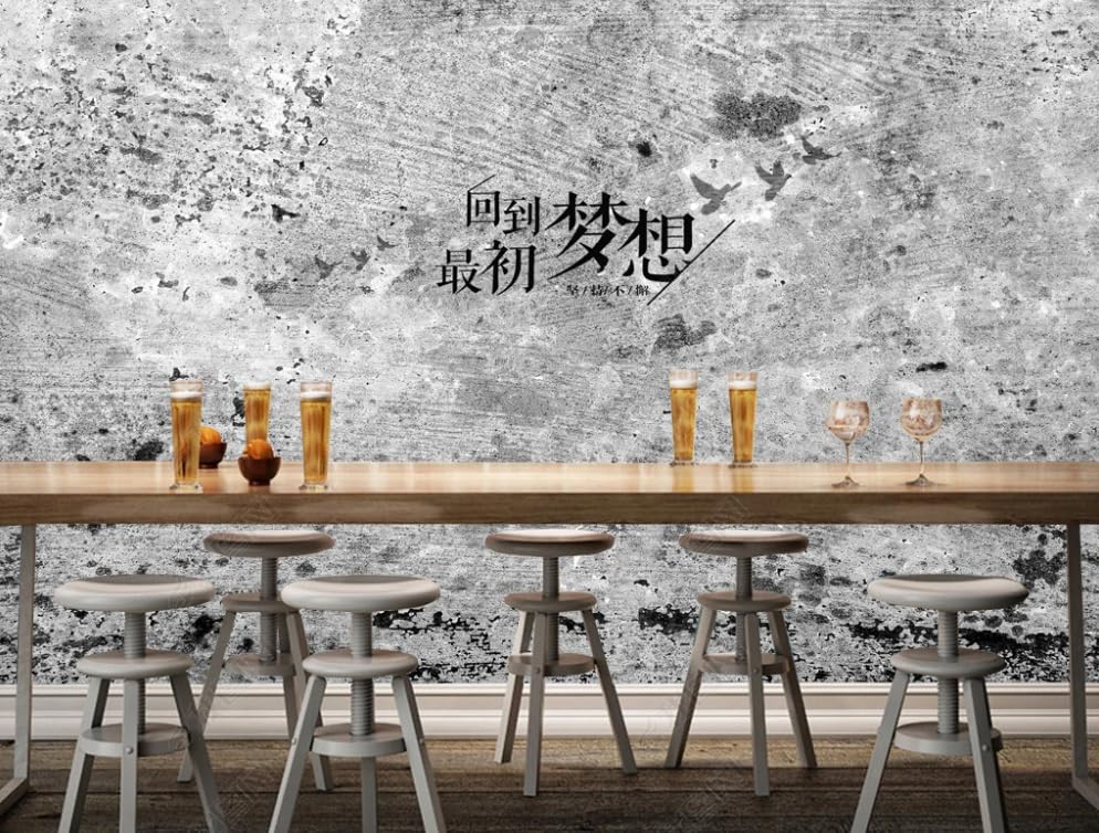 Papier peint intissé effet ciment gris 400x280 cm pour un habillage mural premium