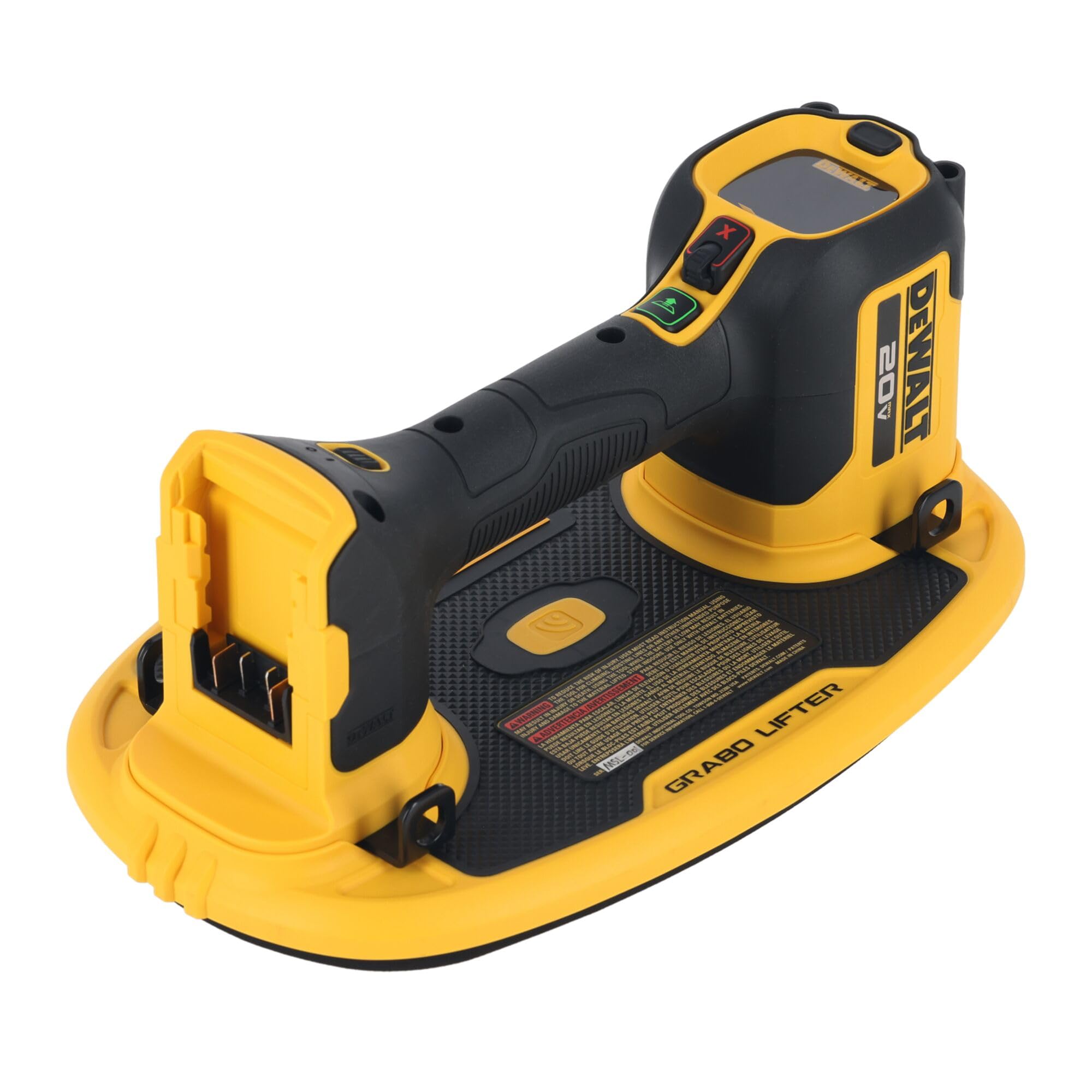 DEWALT Sollevatore a ventosa GRABO senza fili, 20 V, solo strumento nudo, capacità di carico fino a 120 kg (DCE592B)