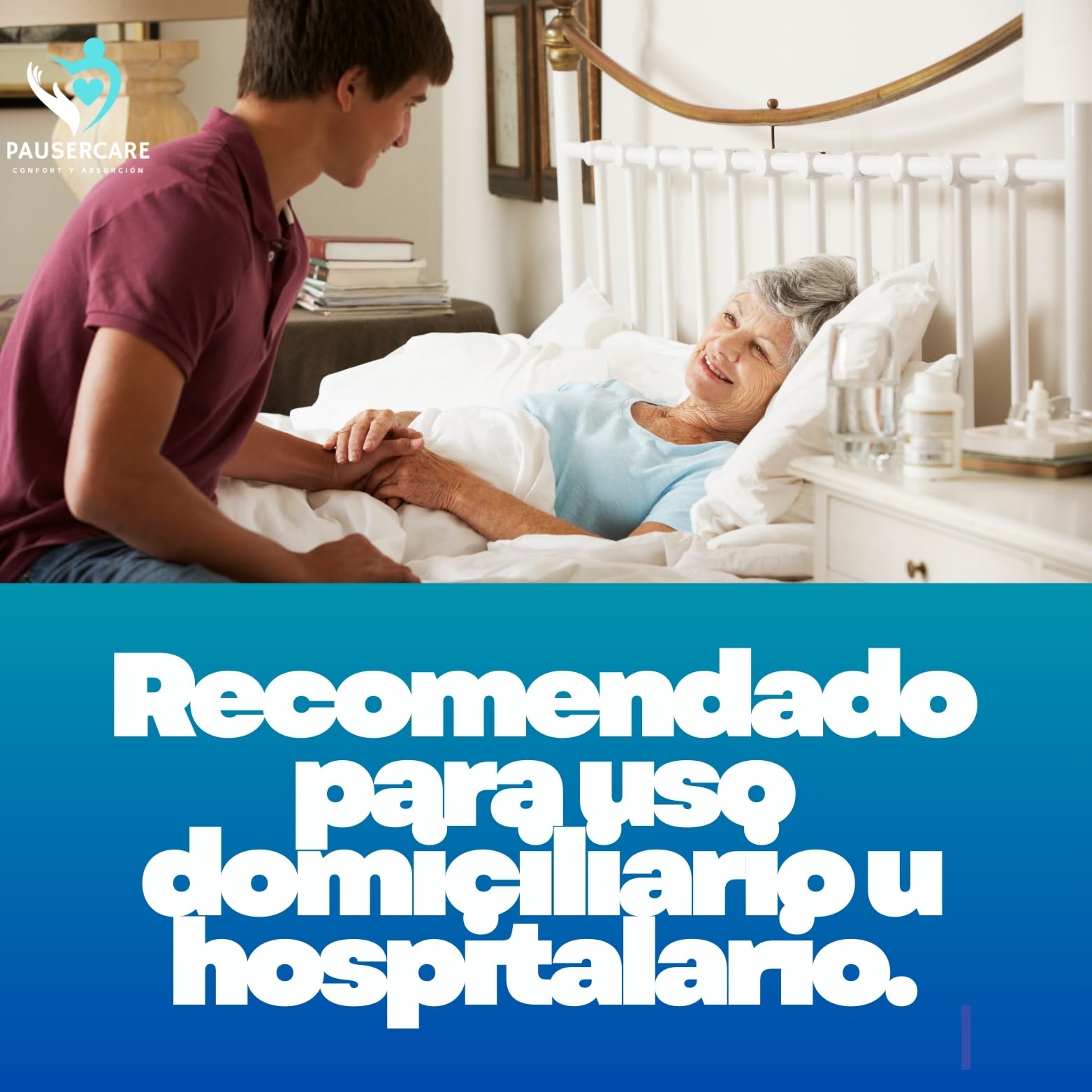Empapadores PAUSERCARE Incontinencia - Desechables 60x90 CM- 20Ud - Protectores Cama Absorbentes para Adultos, Bebes Perro Gato. Higene, Hospital, Protección Sanitaria Y Doméstica - Salvacamas