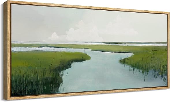 Amazon.com: MUDECOR Extra Large Framed Canvas Print Wall Art Serene ...
