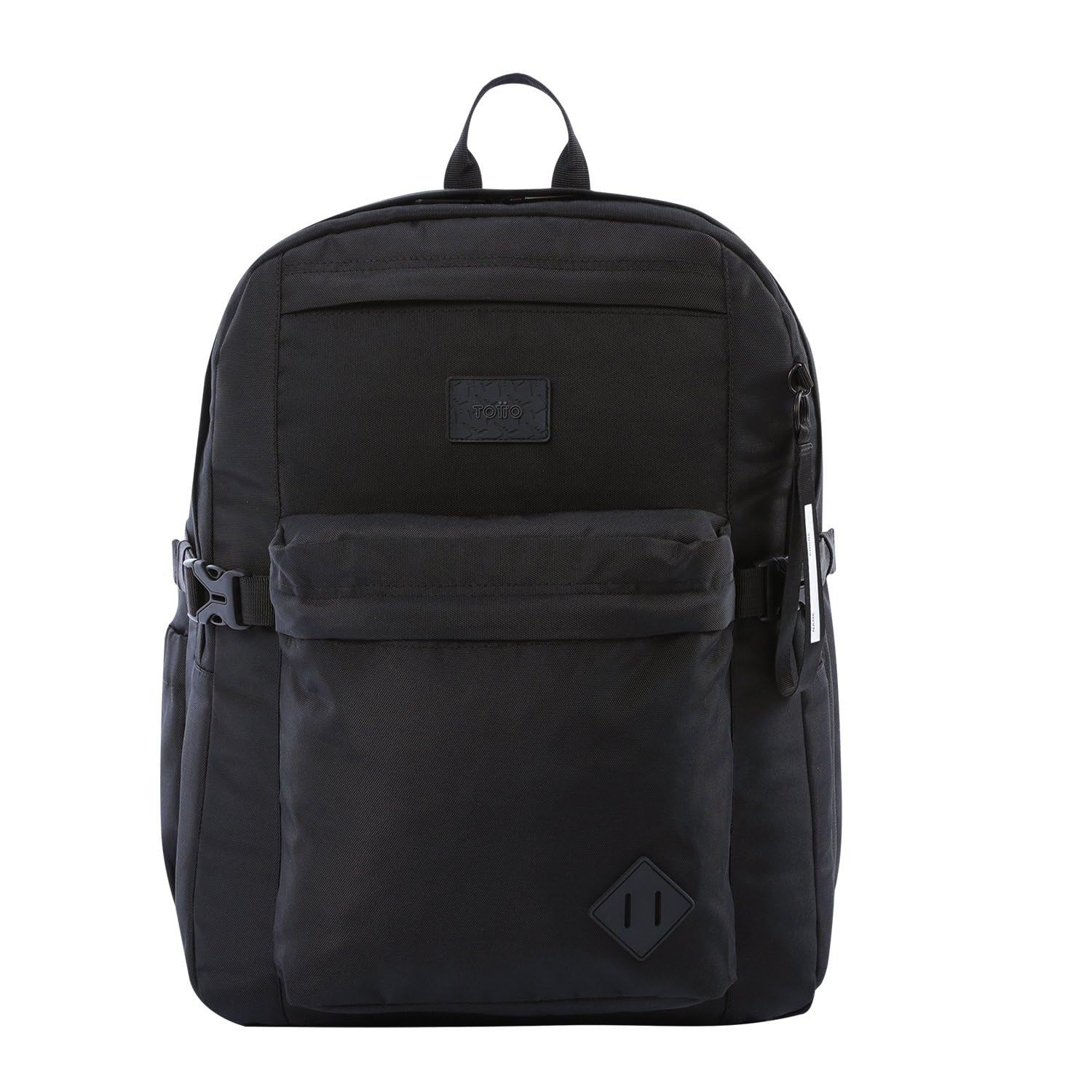 TOTTO - Mochila Viaje, Modelo Easy, Capacidad 30 L, Mochila Ordenador Portátil 17 Pulgadas, Compartimento Principal Amplio, 2 Bolsillos Botella, Organizador Sencillo, Correas en S, Color Negro