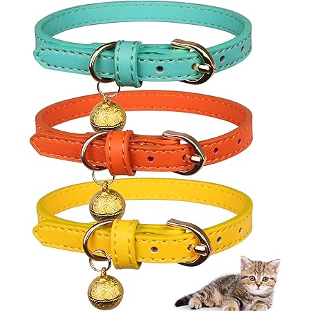 leather cat collar amazon