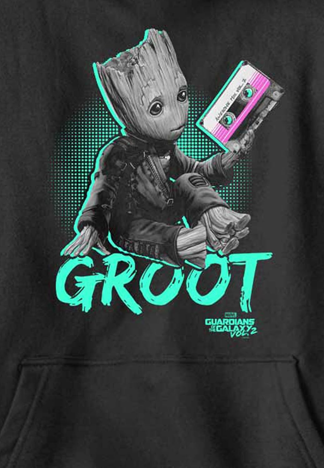 Marvel unisex-child Neon Baby Groot Hoodie - Image 2