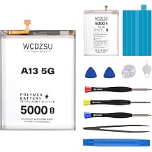 Battery Replacement for Samsung Galaxy A13 5G High Capacity 5000mAh EB-BA136ABY New 0 Cycle Li-Polymer Battery for Samsung A13 5G M13 A136U A136W M136B M135F M135FU M135M