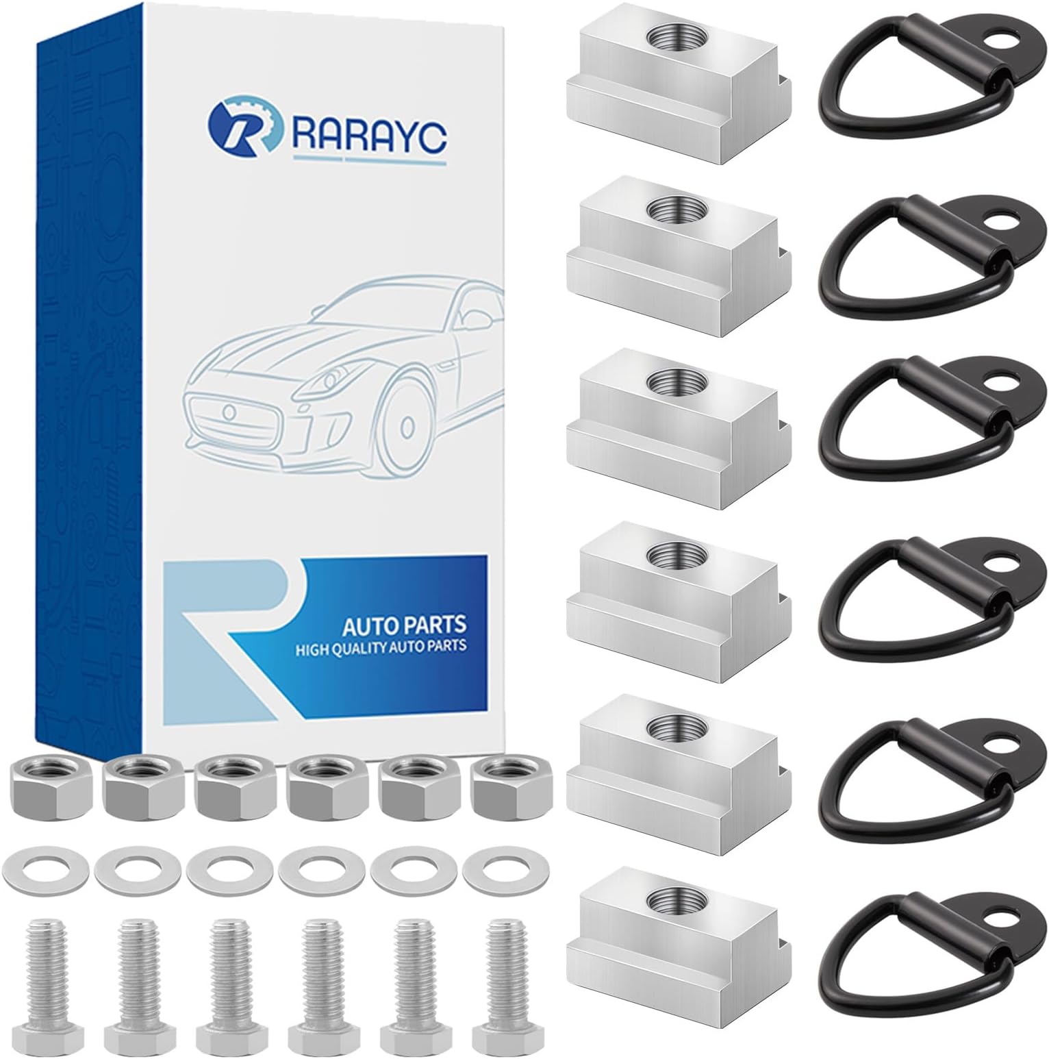 6 PCS Bed Rail Accessories for Toyota Tacoma & Toyota Tundra