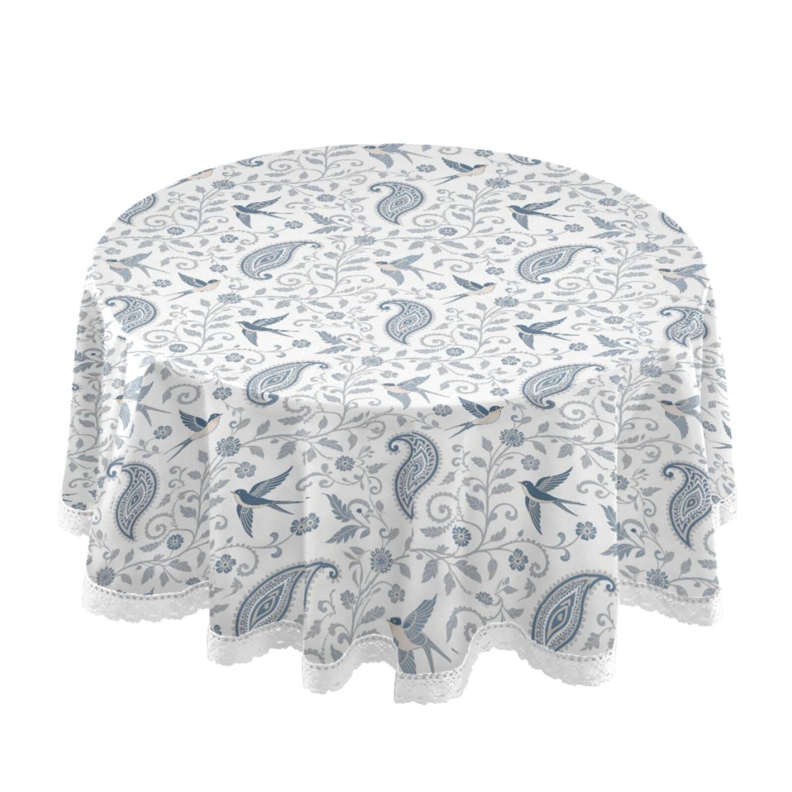 Nappe de table en dentelle au crochet aux finitions haut de gamme