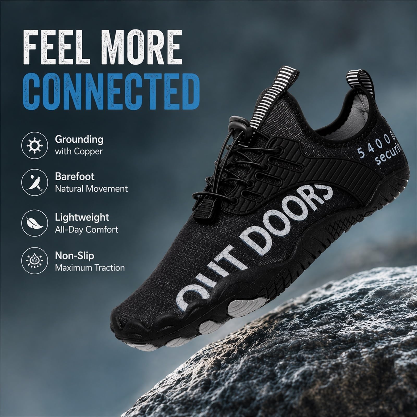 Scarpe Barefoot Uomo Donna, Leggere Antiscivolo con Rame, Scarpe Acquatiche Asciugatura Rapida per Spiaggia, Trekking, Fitness, Corsa e Uso Quotidiano