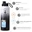 Farsea Insulated Water Bottle With Paracord Handle, Protective Boot and 2 Lids (Straw Lid & Spout Lid), Stainless Steel Water Bottle Wide Mouth, Double Wall Sweat-Proof BPA-Free, 40 oz