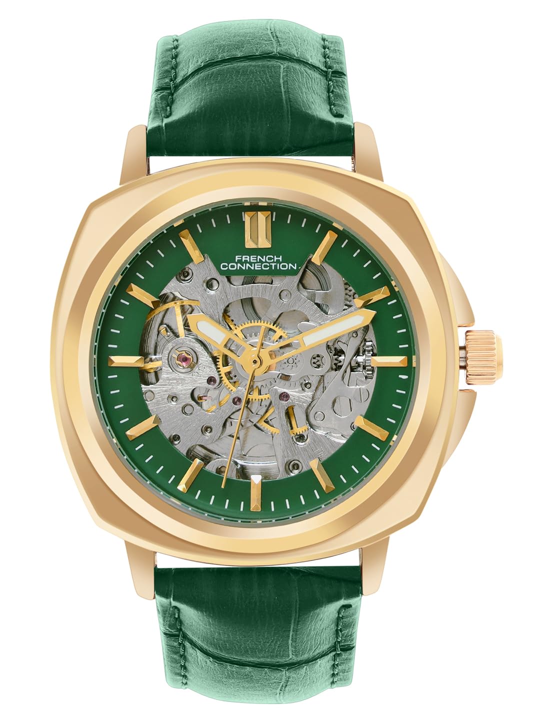 Buy French Connection Skeleton Dial Premium Automatic Watch for