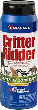 Havahart 3142 Critter Ridder Animal Repellent Granular Shaker, 2-Pound