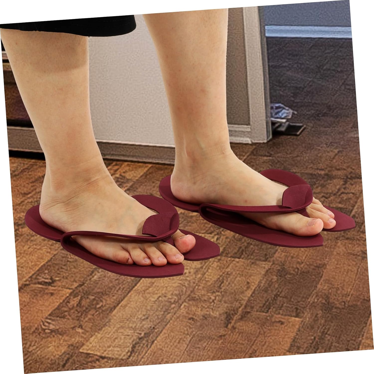 48pairs Disposable Pedicure Slippers for Spa and Salon Use Lightweight Skid Guest Slippers Random Colors for Home and Travel