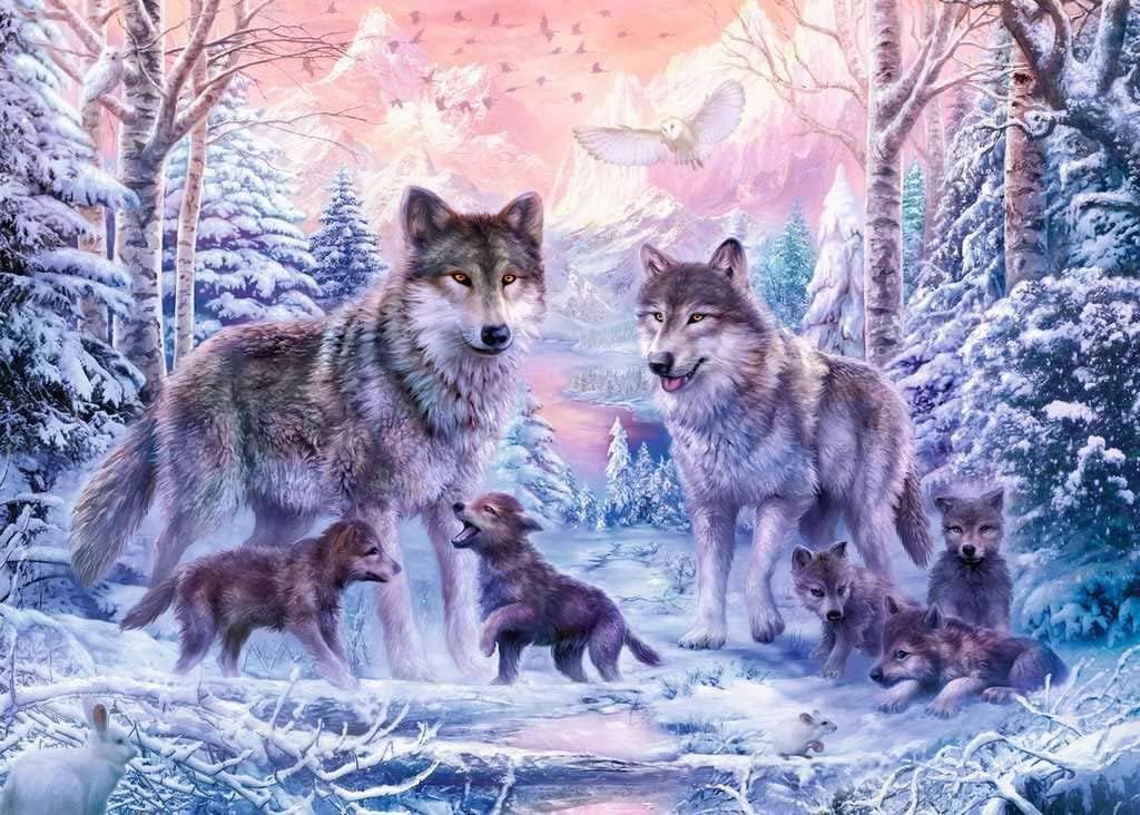 Ravensburger Arctic Wolves Jigsaw Puzzle (1000 Piece)