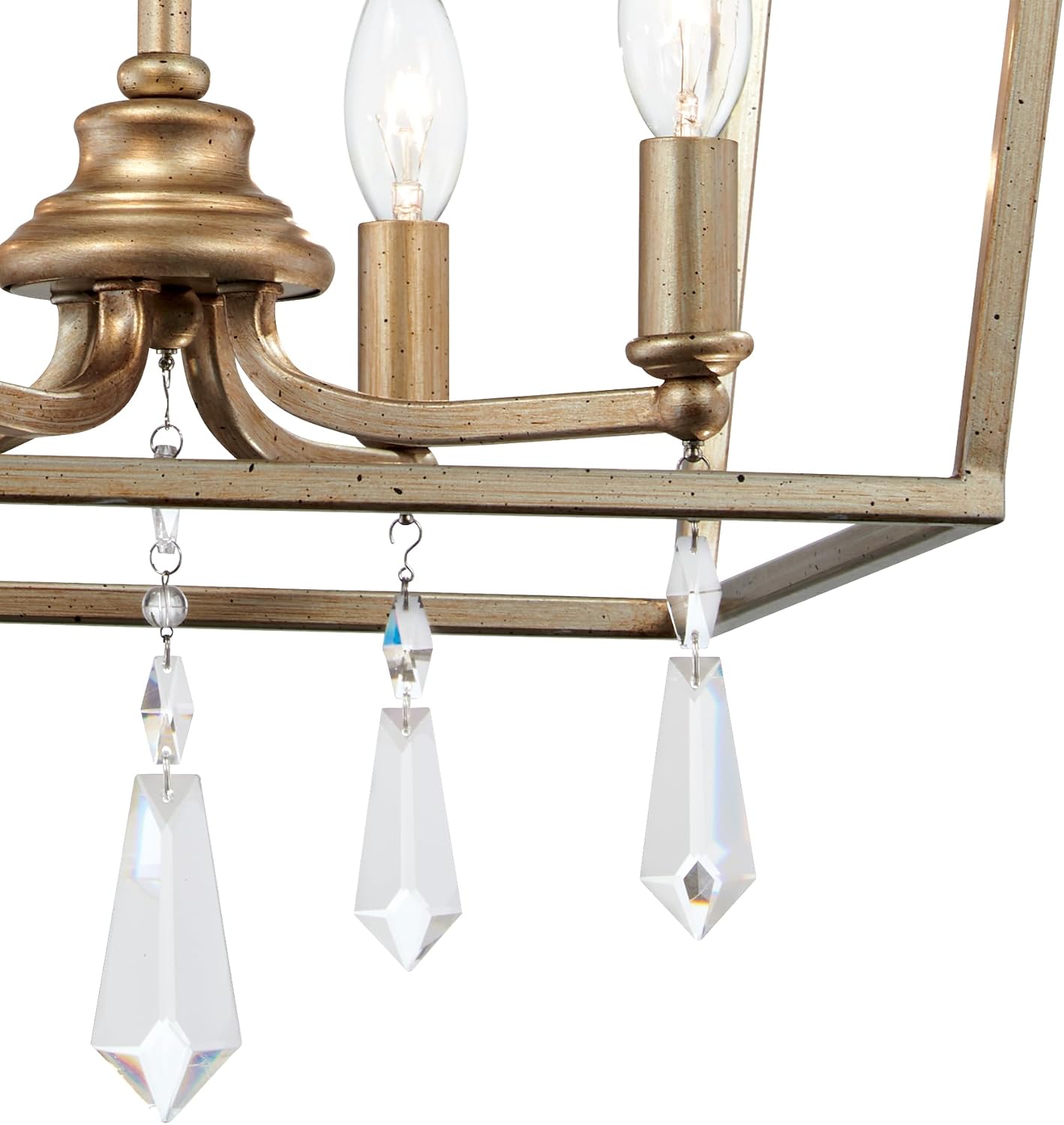 Minka Lavery 4447-582 Laurel Estate Pendant, 4-Light, 240 Total Watts, 14.25-in H x 19.25-in W, Brio Gold
