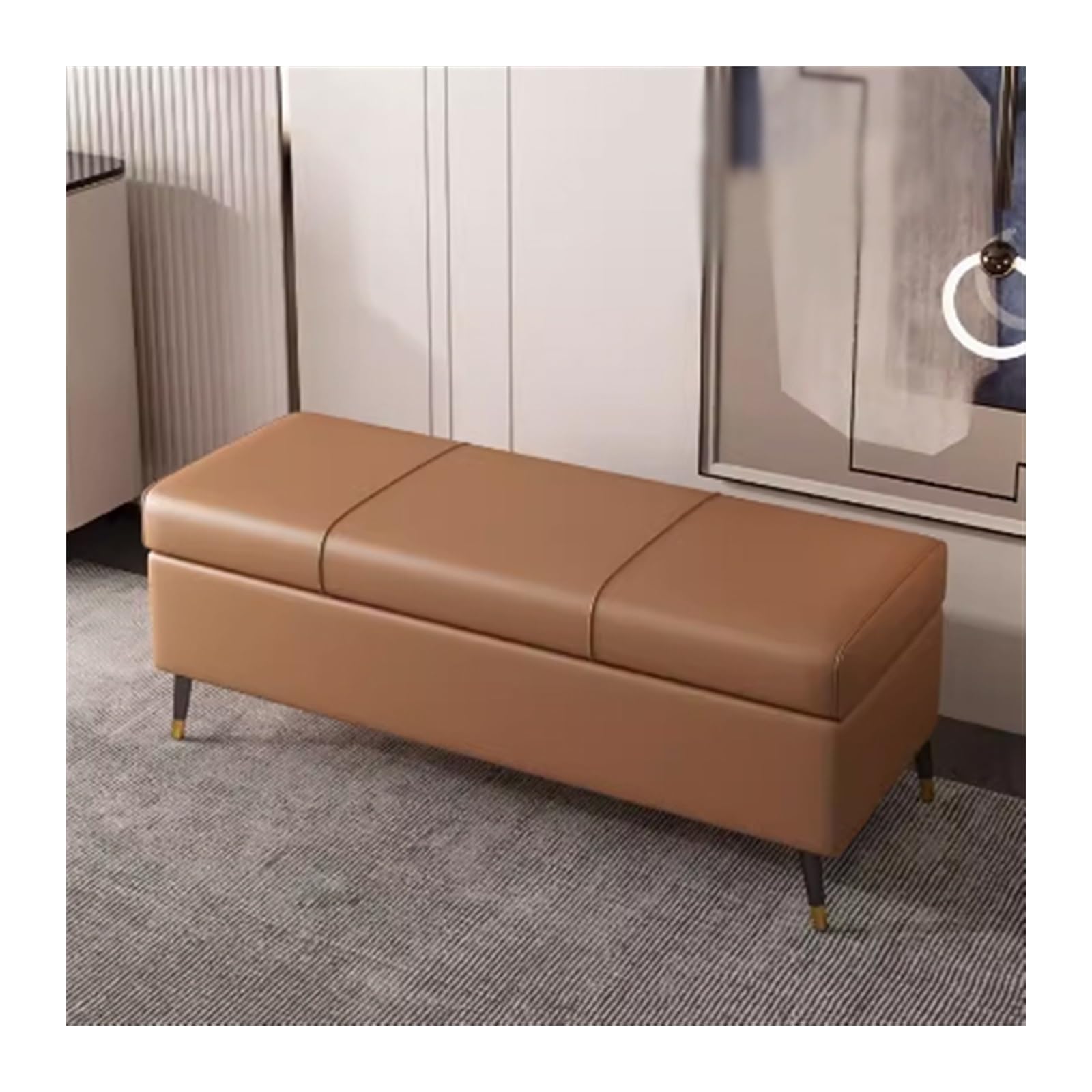 GYEQXKT Shoe Bench for Entryway, 160cm Storage Stool, Versatile for Doorway, Sofa & Bedside - Stylish and Functional Shoe Organizer for Home Use