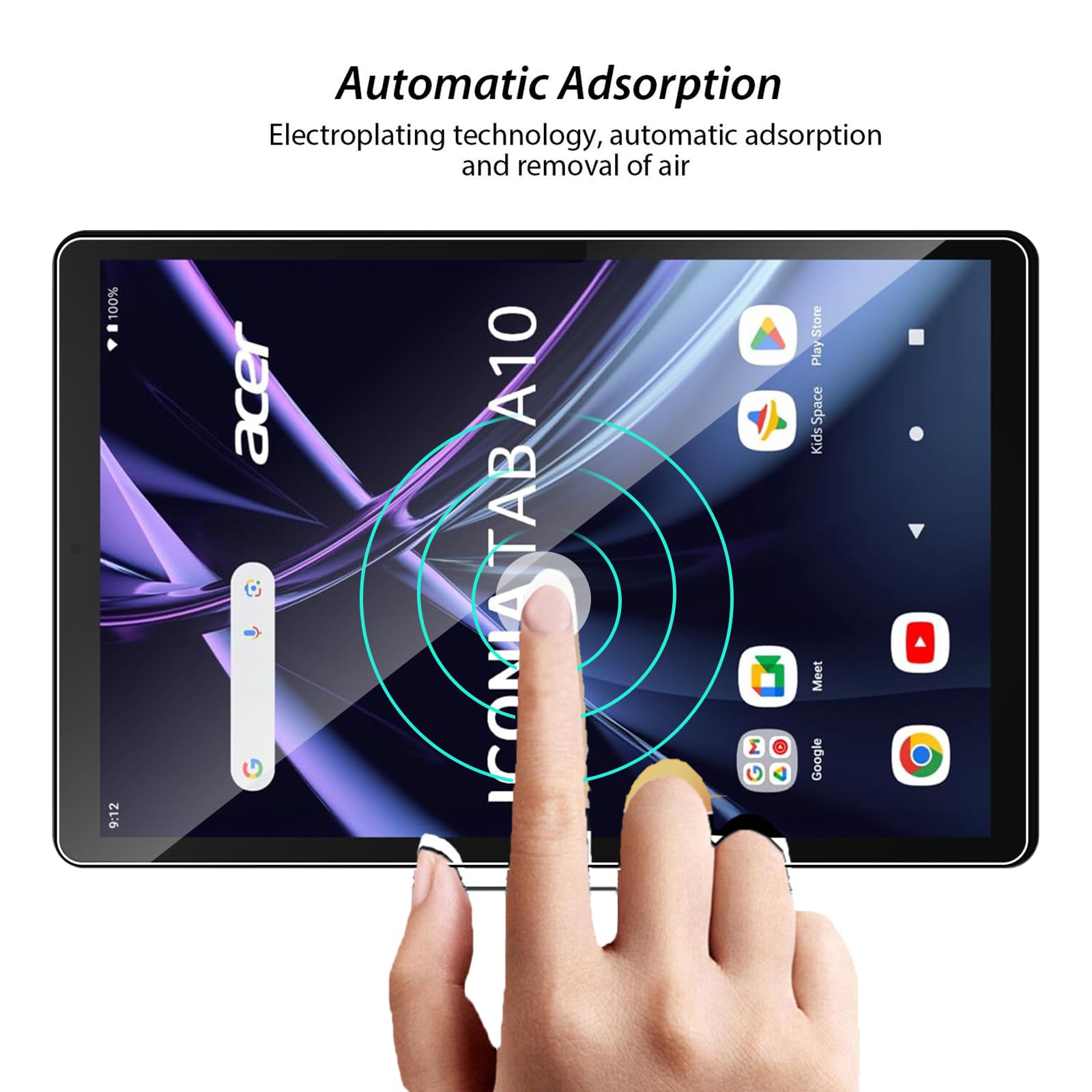 Acer Iconia Tab A10 Pellicola Protettiva Vetro Temperato 9H 10.1 Pollici 2 Pezzi