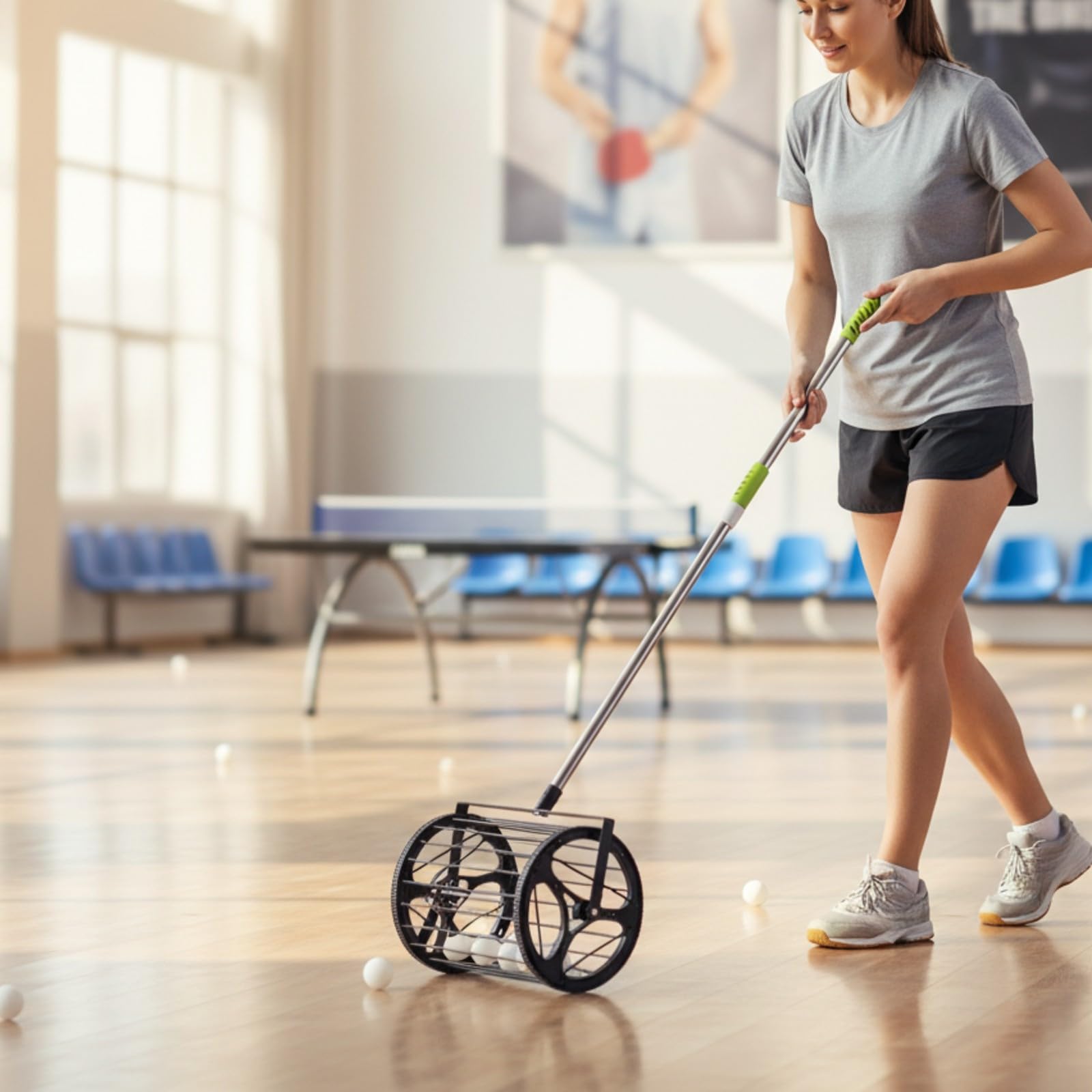Recogedor s con Bolsa Red | Ligero, Recogedor s Tenis Mesa, Resistente, para Entrenamiento, Entrenadores