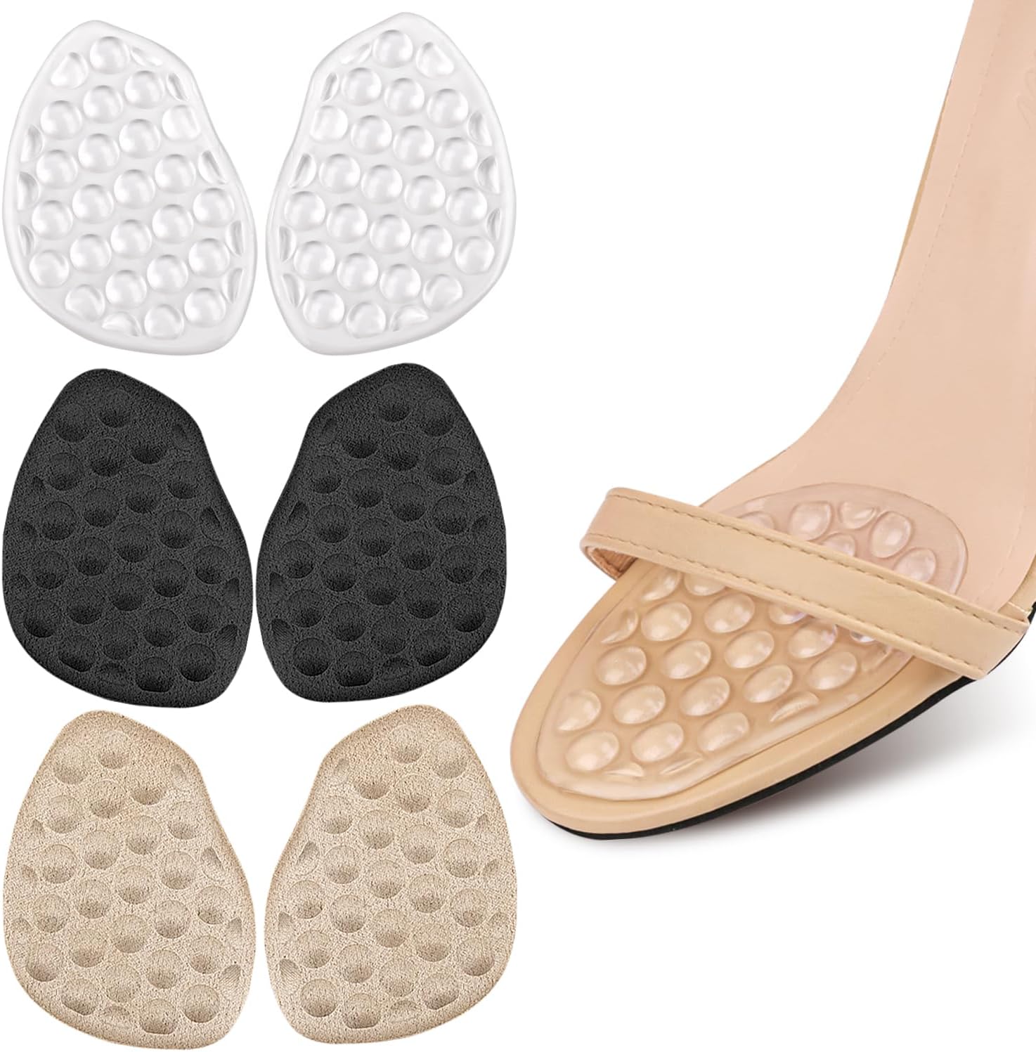 Urwalk Ball of Foot Cushions Insoles, Metatarsal Forefoot