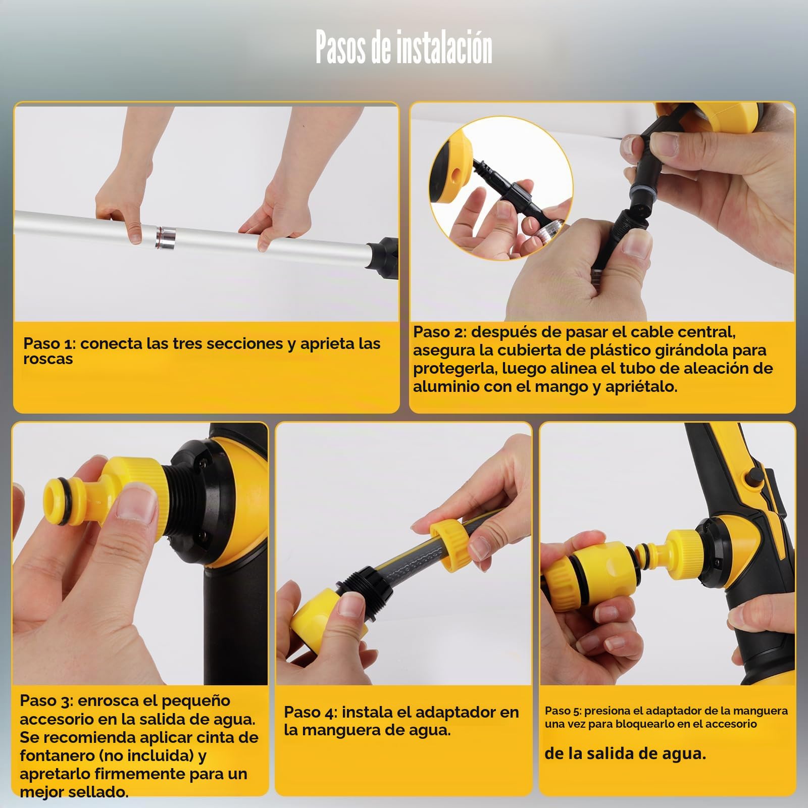 Bomba de transferencia de agua inalámbrica para batería Dewalt de 18 V y 20 V, altura de cabeza de 3 m, bomba sumergible portátil de alto flujo de 3600 l/h, bomba de sumidero de utilidad para piscina